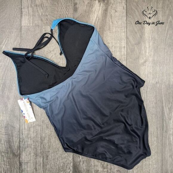 Alove Gradient One Piece Swimsuit Size M - Picture 3 of 3
